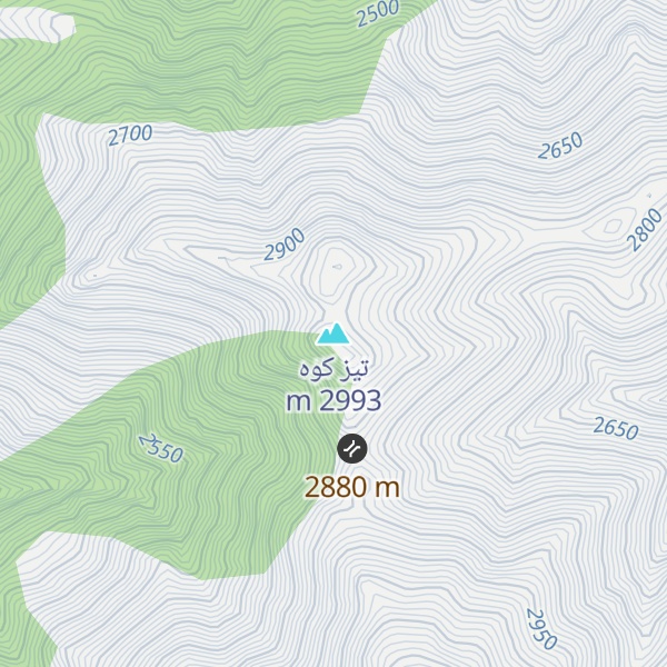 Map of تیز کوه