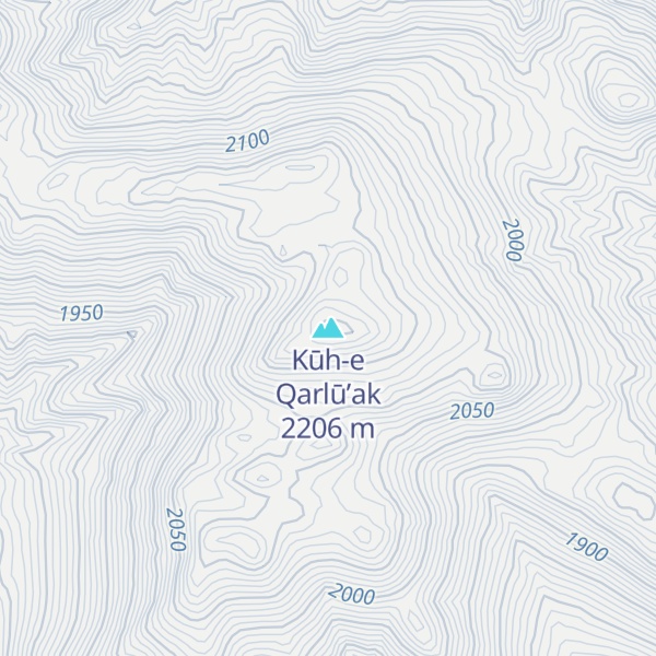 Map of Kūh-e Qarlū’ak
