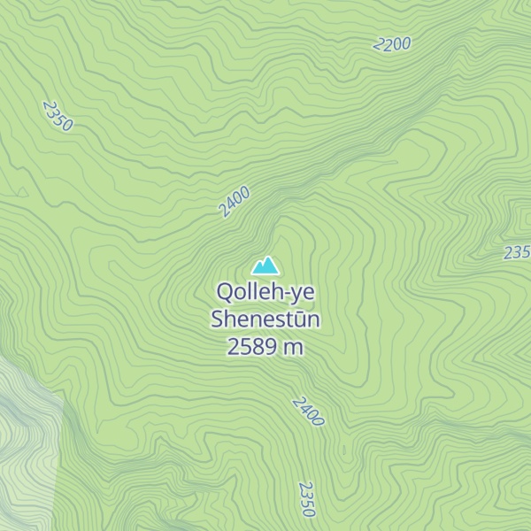 Map of Qolleh-ye Shenestūn