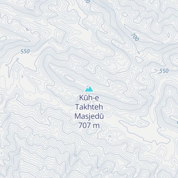 Map of Kūh-e Takhteh Masjedū