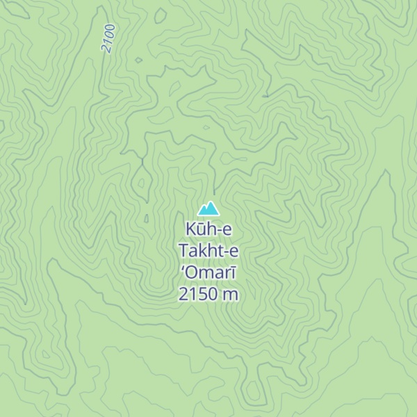 Map of Kūh-e Takht-e ‘Omarī