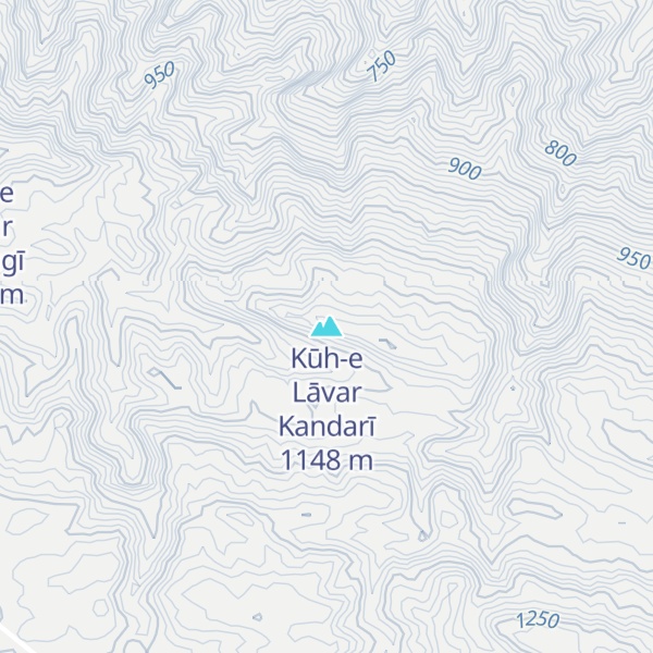 Map of Kūh-e Lāvar Kandarī