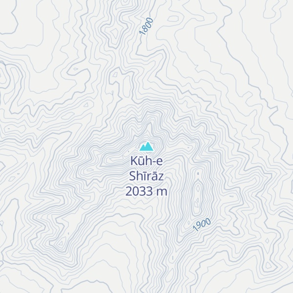 Map of Kūh-e Shīrāz