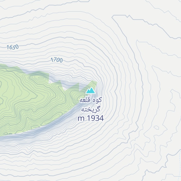 Map of کوه قلعه گریخته