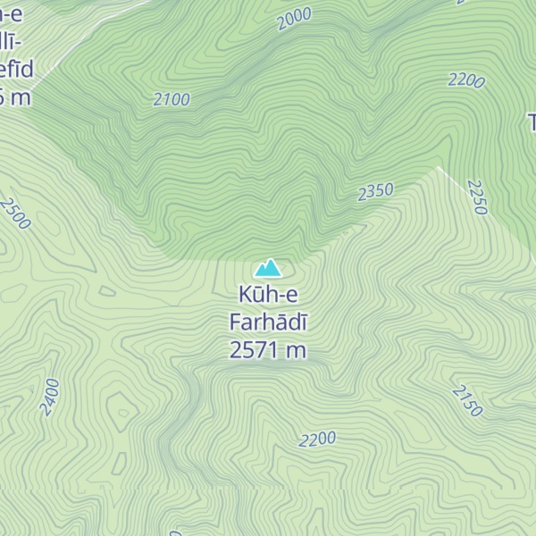 Map of Kūh-e Farhādī