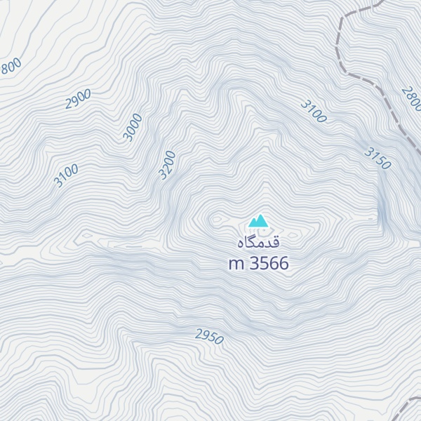 Map of قله فرعی قدمگاه