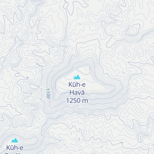 Map of Kūh-e Havā