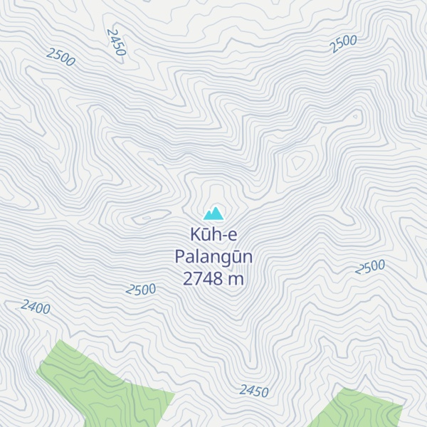 Map of Kūh-e Palangūn