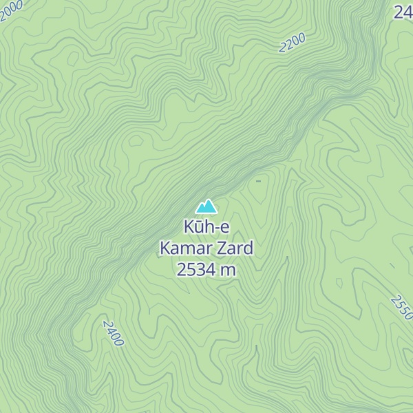 Map of Kūh-e Kamar Zard