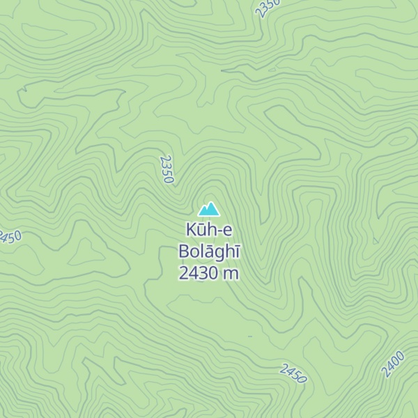 Map of Kūh-e Bolāghī