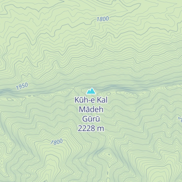 Map of Kūh-e Kal Mādeh Gūrū