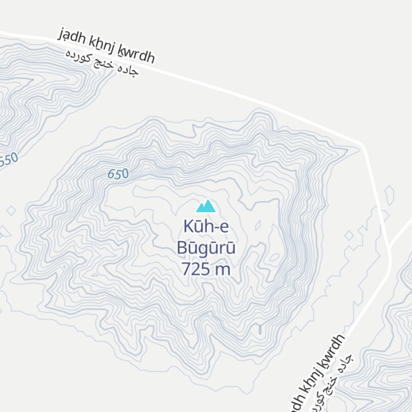 Map of Kūh-e Būgūrū