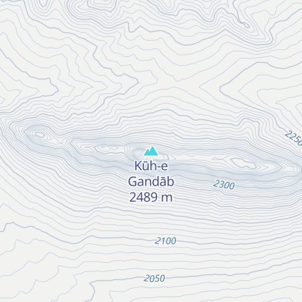 Map of Kūh-e Gandāb