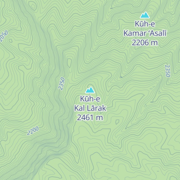 Map of Kūh-e Kal Lārak
