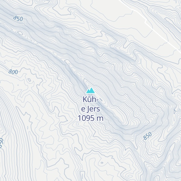 Map of Kūh-e Jers