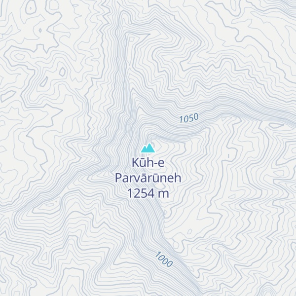 Map of Kūh-e Parvārūneh