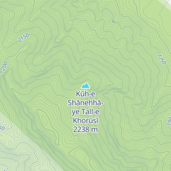 Map of Kūh-e Shānehhā-ye Tall-e Khorūsī