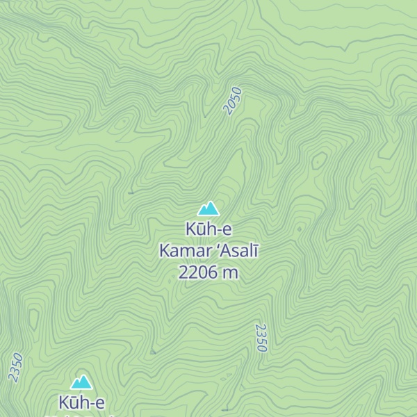 Map of Kūh-e Kamar ‘Asalī