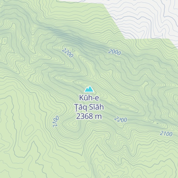 Map of Kūh-e Ţāq Sīāh