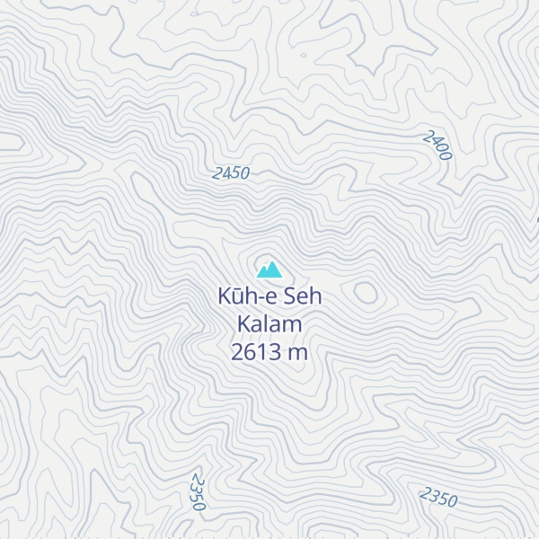 Map of Kūh-e Seh Kalam