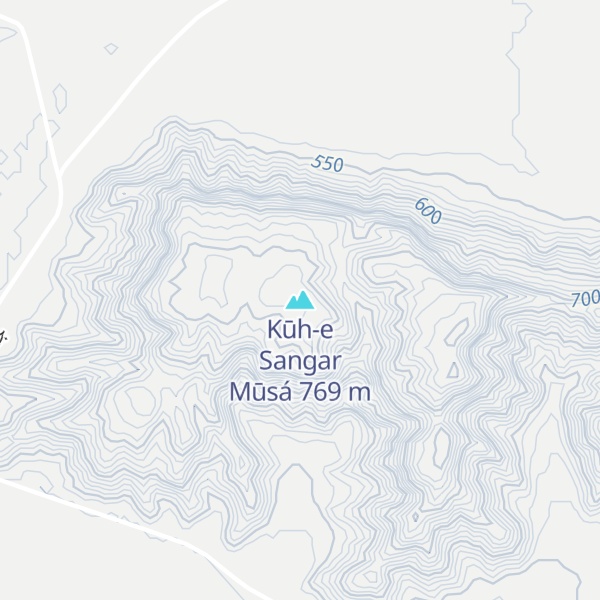 Map of Kūh-e Sangar Mūsá