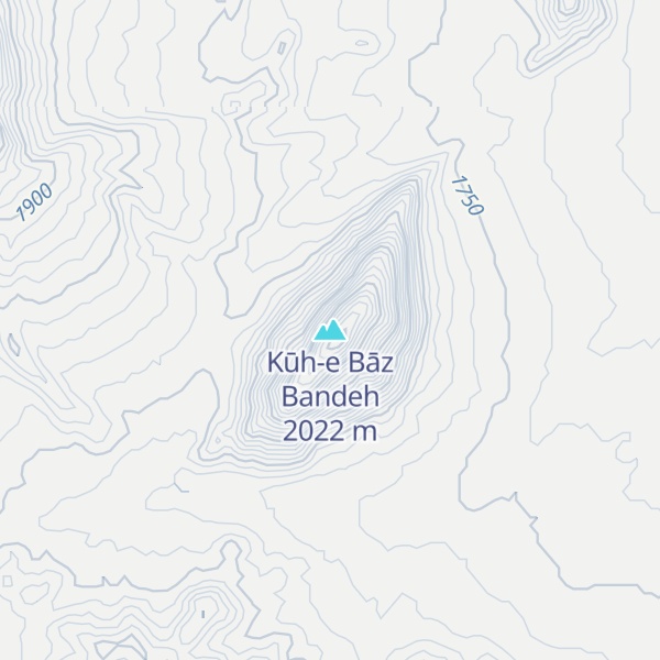 Map of Kūh-e Bāz Bandeh