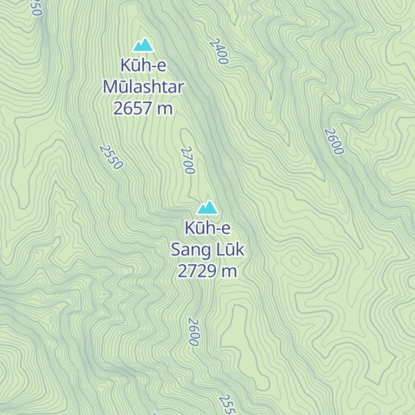 Map of Kūh-e Sang Lūk