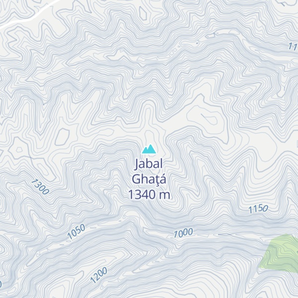 Map of Jabal Ghaţá