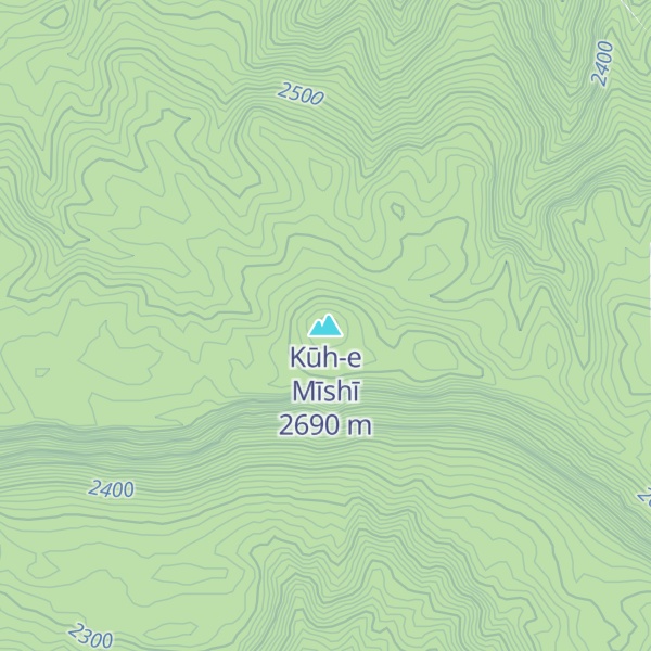 Map of Kūh-e Mīshī