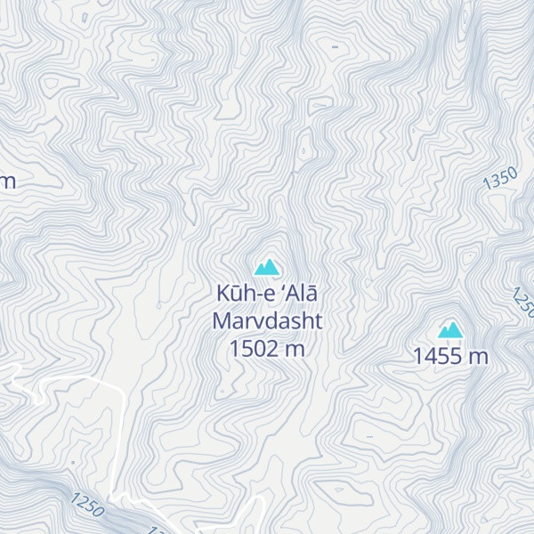 Map of Kūh-e ‘Alā Marvdasht