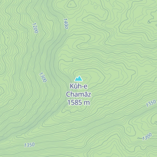 Map of Kūh-e Chamāz