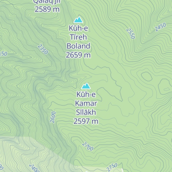 Map of Kūh-e Kamar Sīlākh