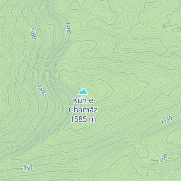 Map of Kūh-e Sāmānsī