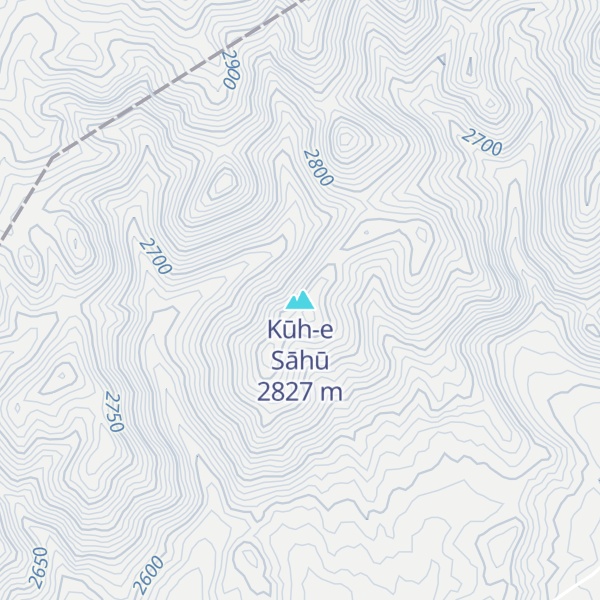 Map of Kūh-e Sāhū