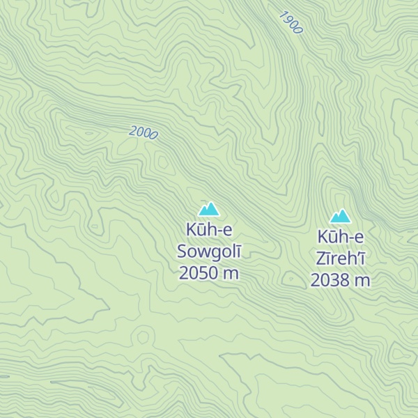 Map of Kūh-e Sowgolī