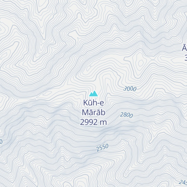 Map of Kūh-e Mārāb