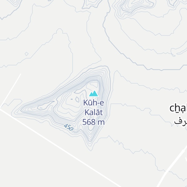 Map of Kūh-e Kalāt