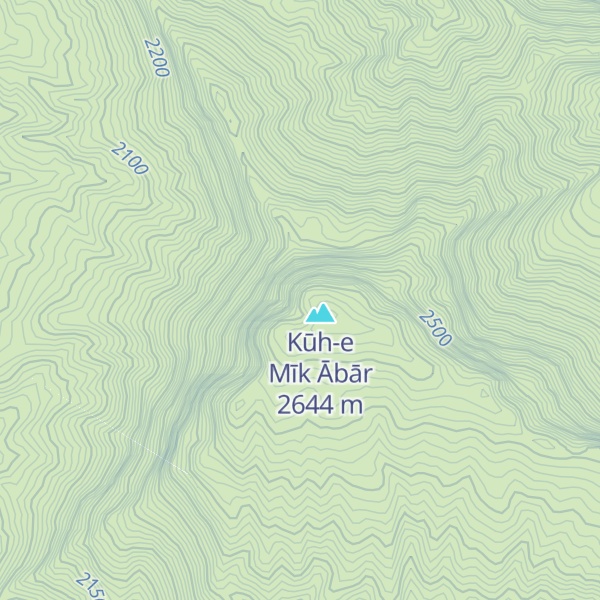 Map of Kūh-e Gharghareh-ye Bozorg