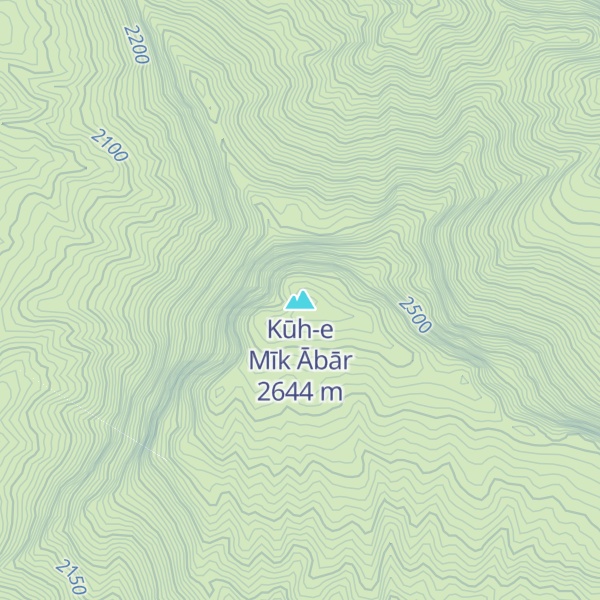 Map of Kūh-e Mīk Ābār