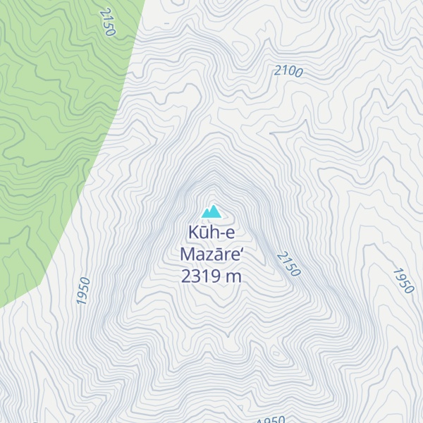 Map of Kūh-e Mazāre‘