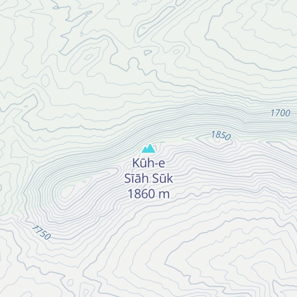 Map of Kūh-e Sīāh Sūk