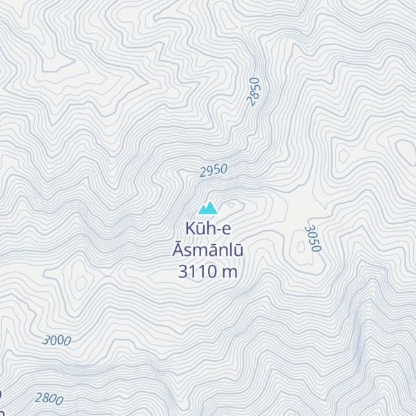 Map of Kūh-e Āsmānlū