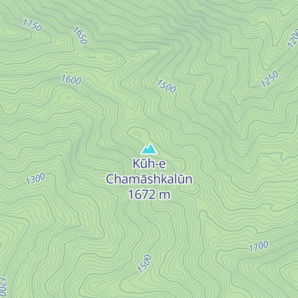 Map of Kūh-e Chamāshkalūn