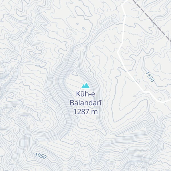Map of Kūh-e Balandarī