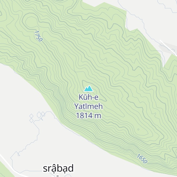 Map of Kūh-e Yatīmeh