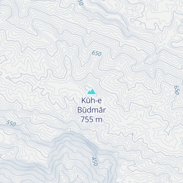 Map of Kūh-e Būdmār