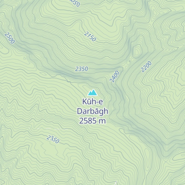 Map of Kūh-e Darbāgh