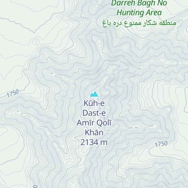 Map of Kūh-e Dast-e Amīr Qolī Khān