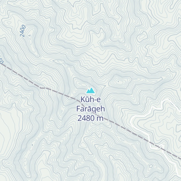 Map of Kūh-e Farāqeh