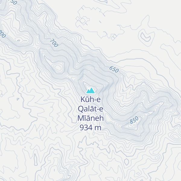 Map of Kūh-e Qalāt-e Mīāneh